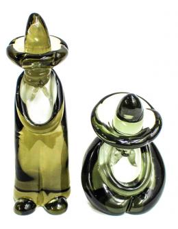 9 - "MEJICANOS" FIGURAS EN CRISTAL DE MURANO