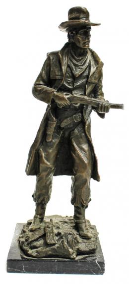 857 - "COW BOY" FIGURA EN BRONCE