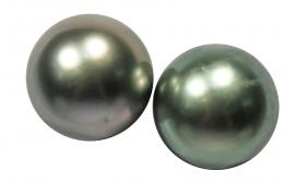 141 - PENDIENTES DORMILONAS PERLA TAHITÍ