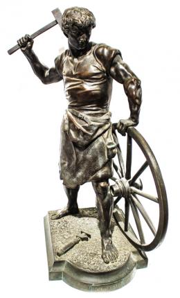 887 - FIGURA EN BRONCE DEL S.XIX