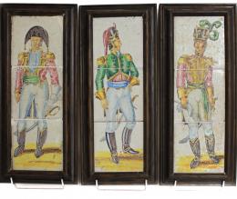 596 - TRES PLAFONES DE BALDOSAS