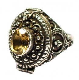 99 - ANILLO DE PLATA CON CITRINO