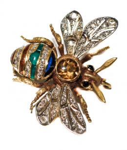 110 - BROCHE ABEJA DE PPS. DEL S.XX