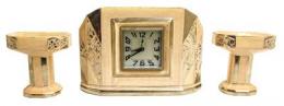 817 - RELOJ CON GUARNICIÓN ART DECÓ