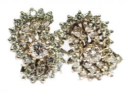 174 - PENDIENTES CON BRILLANTES, AÑOS 60-70