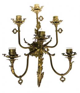 1238 - APLIQUE DE PARED EN BRONCE