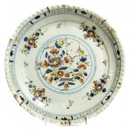 562 - PLATO DE CERÁMICA DE TRIANA DEL S. XVIII-XIX