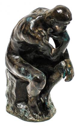 876 - ESCULTURA EN BRONCE "EL PENSADOR"
