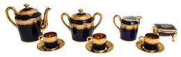 539 - JUEGO DE CAFÉ DE PORCELANA FRANCESA