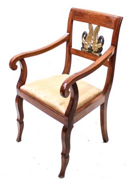 1196 - SILLA CON APOYABRAZOS DE ESTILO IMPERIO