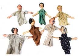 192 - COLECCION DE 7 MARIONETAS DE MANO