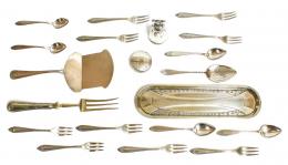 989 - GRAN LOTE VARIADO EN METAL PLATEADO