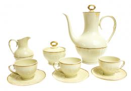 565 - JUEGO DE CAFÉ EN PORCELANA ALEMANA