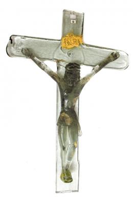 39 - CRISTO CRUCIFICADO EN CRISTAL