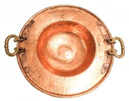 928 - BRASERO EN COBRE BATIDO