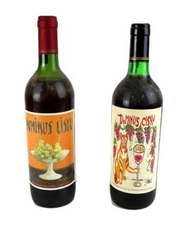 989 - DOS BOTELLAS DE VINO