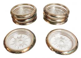 30 - CONJUNTO DE POSAVASOS EN CRISTAL