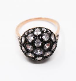 164 - ANILLO BOMBÉ CON CIRCONITAS