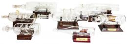 33 - COLECCIÓN DE BARCOS DE CRISTAL EN BOTELLAS
