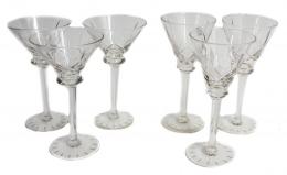 1026 - CONJUNTO DE COPAS EN CRISTAL TALLADO