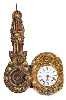 768 - RELOJ MOREZ POLICROMADO DEL SIGLO XIX