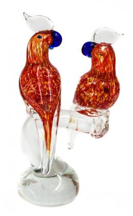 41 - FIGURA EN CRISTAL DE MURANO "COTORRAS"