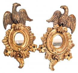 807 - PAREJA DE ESPEJOS DE ESTILO IMPERIO