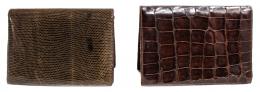 874 - DOS CARTERAS DE PIEL