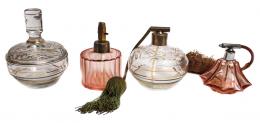 33 - CUATRO FRASCOS PERFUMEROS