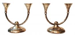 820 - PAREJA DE CANDELABROS EN PLATA