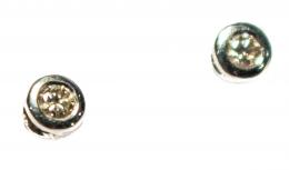 170 - PENDIENTES DORMILONAS CON BRILLANTES