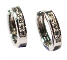 165 - PENDIENTES CRIOLLA CON BRILLANTES