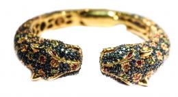 193 - PULSERA ESCLAVA CON PANTERAS