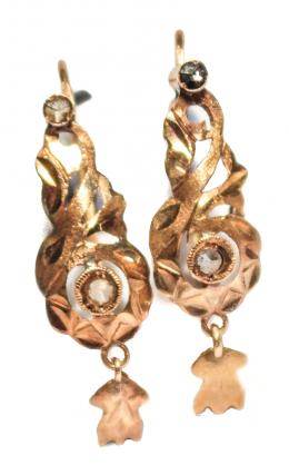 157 - PENDIENTES CALADOS S. XIX