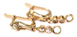 159 - PENDIENTES CON DIAMANTES S. XIX