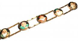 287 - PULSERA CON CAMAFEOS ORIENTALES