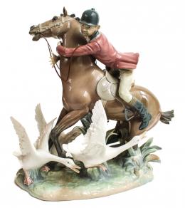 452 - "JOCKEY" EN PORCELANA LLADRÓ