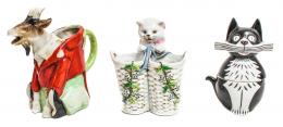 499 - TRES FIGURAS EN PORCELANA