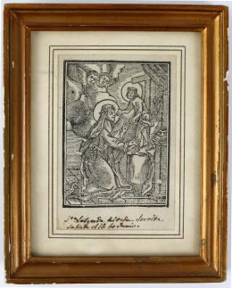 295 - PEQUEÑO GRABADO DEL SIGLO XVIII