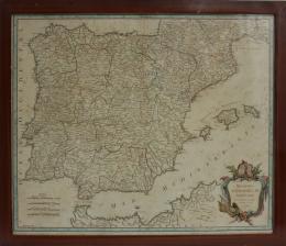 299 - MAPA DE ESPAÑA DEL S. XVIII