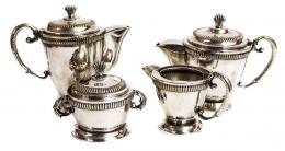 1058 - SERVICIO DE CAFÉ Y TÉ EN METAL PLATEADO