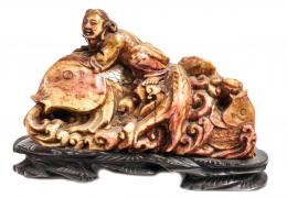 413 - COMPOSICION ORIENTAL EN PIEDRA JABON