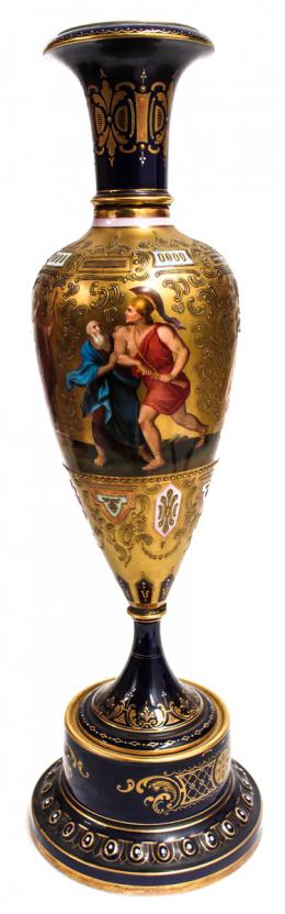 501 - JARRON EN PORCELANA AUSTRIACA FLES. S.XIX