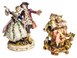 478 - DOS FIGURAS EN PORCELANA