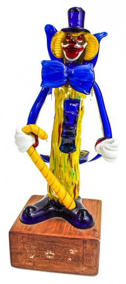 13 - "PAYASO" EN CRISTAL DE MURANO