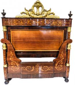 315 - CAMA DE MATRIMONIO ISABELINA, SEGUNDO TERCIO S.XIX