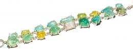 187 - PULSERA CON AGUAMARINAS