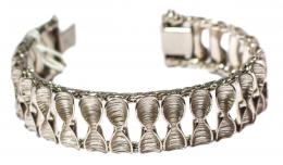 196 - PULSERA SEMIRÍGIDA CON DECORACIÓN EN LAZO