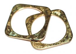 165 - PAREJA DE ANILLO CUADRADOS