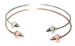 122 - DOS PULSERAS ESCLAVAS CON CIRCONITAS